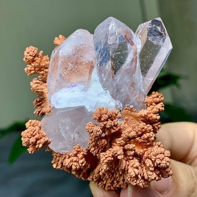 153GRare!! iridescent Native Copper crystal mineral specimen