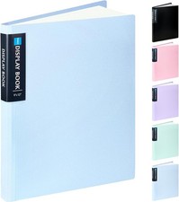 Art Portfolio 9"x12" - 40 Pockets, 80 Pages with Clear Sheet Protectors Blue