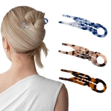 3 PCS Prestige French Hair Pins for Women, Lialys Hair Pins for Thin Thick Hair