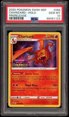 Charizard Holo swsh066 PSA 10 Black Star Promo Pokemon Card Game