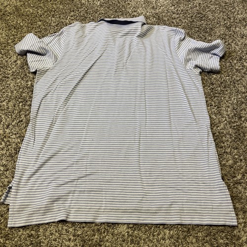 Polo de golf homme Ralph Lauren 2XL XXL bleu blanc rayé - Photo 9/9