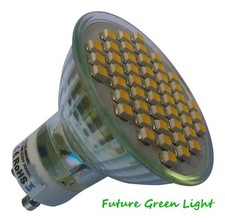 GU10 48 SMD LED 240V 2.5W 270LM WARM WHITE BULB ~50W