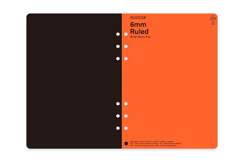 PLOTTER 005 Refill Memo Pad 6mm Ruled 80 Sheets A5 Size - Picture 5 of 12