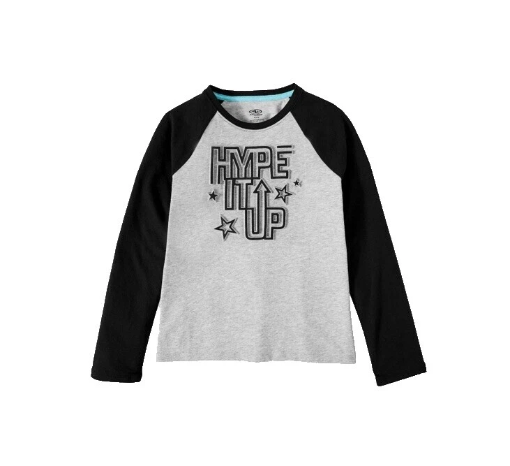 Cotton Blend Long Sleeve Size L Unisex Kids' Tops & T-Shirts