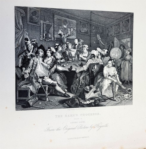 Antique 1800's Lot of 75 William Hogarth Engraving Prints 5"x 6"  2 Books ~ T208 - Picture 18 of 24