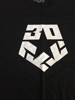 Tribal Gear 30th Anniversary Mens Black T shirt Size L | eBay