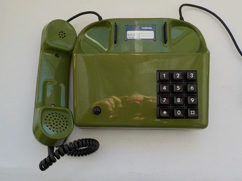 70er Jahre Post Telefon grün Tastentelefon Vintage DeTeWe Contast IWV - Bild 3 von 11