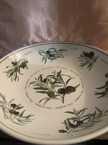 Williams-Sonoma Pasta Bread Salad Bowl Serving Dish Olive Design 13"