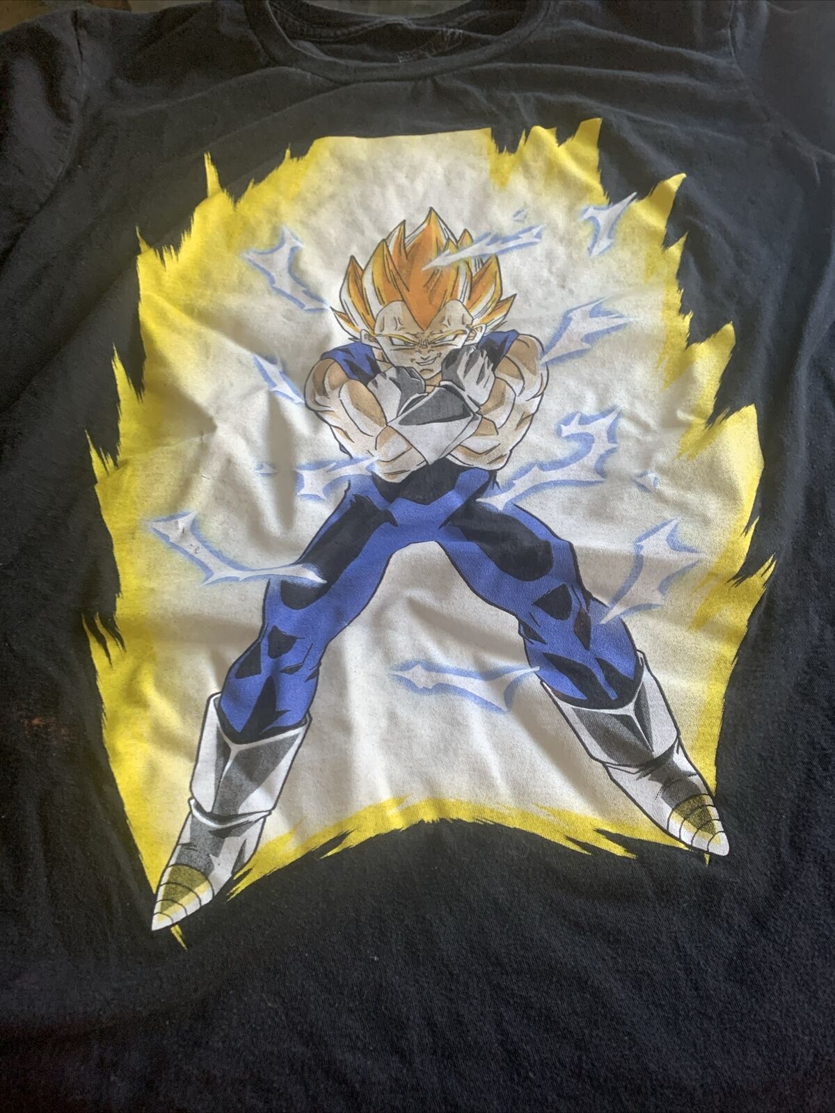 Dragon Ball Z Vegeta Super Saiyan T-shirt Xl Bleach Spot