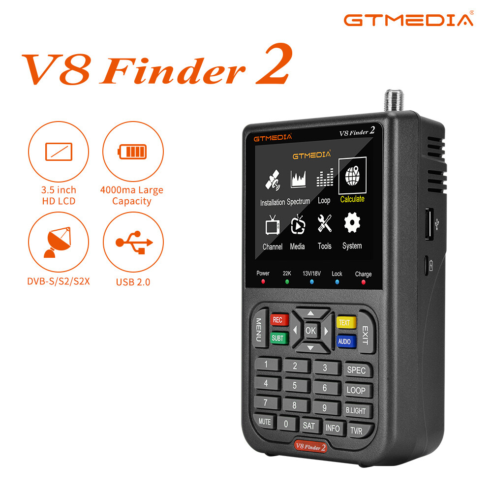 Thumbnail - Profi Satfinder Sat Finder Messgerät Typ-c-schnellladung Dvb-s2/s2x