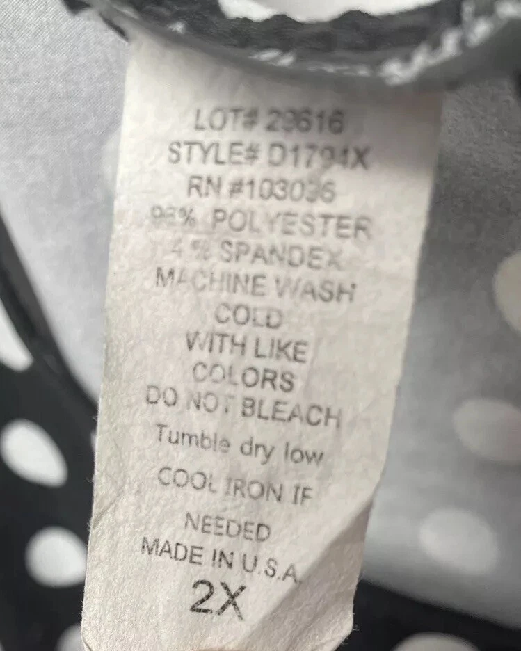 French Atmosphere Womens One Piece Black &.White Polka Dot Swimsuit - Image 4 of 4