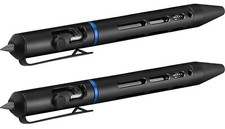 Olight O'Pen Mini 2 Black Ballpoint Pen and Pencil in One, 2-Pack