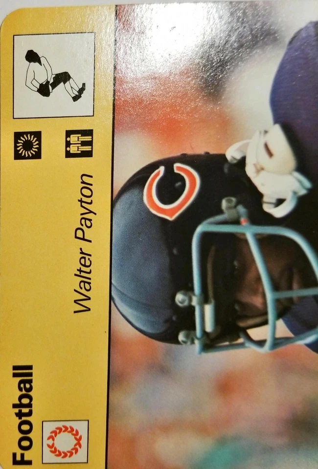 Walter Payton 芝加哥熊队 1977 - 79 SPORTSCASTER 意大利卡 #26-14 — 第 3/4 张图片