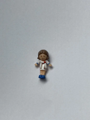 1990 Vintage Polly Pocket Doll Figure Polly's Hair Salon - Pixie Bluebird Toys