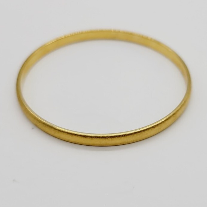 Monet Gold tone Bangle Stackable Bracelet Texture… - image 3