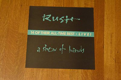 RUSH Show of Hands Record Store Promotional Album Flat Art Poster