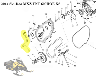 スジ Ski-Doo Snowmobile Rotation (Speedometer) Sensor Replaces OEM