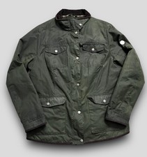 Barbour Faeroe Wax Jacket Ladies Uk 18 Sage 