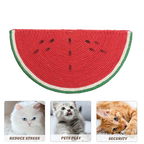2pcs Pet Cat Kitten Scratching Board Cushion Watermelon Design Scratch Play Toy - Picture 5 of 12