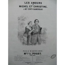 Puget Loisa The Loves Of Michel And Christine Piano Chant 1844