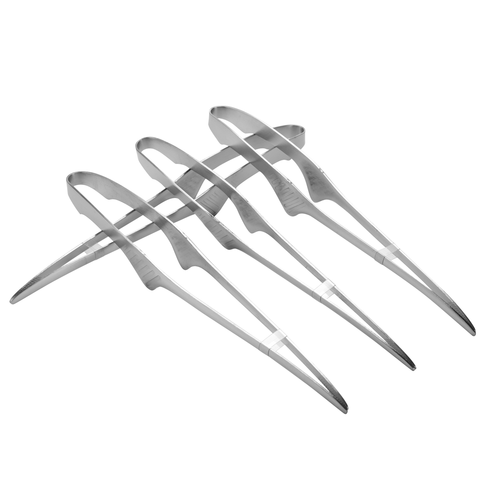 Korean and Japanese BBQ Tongs Self-Standing Grill Tongs Non-Slip Cooking3756