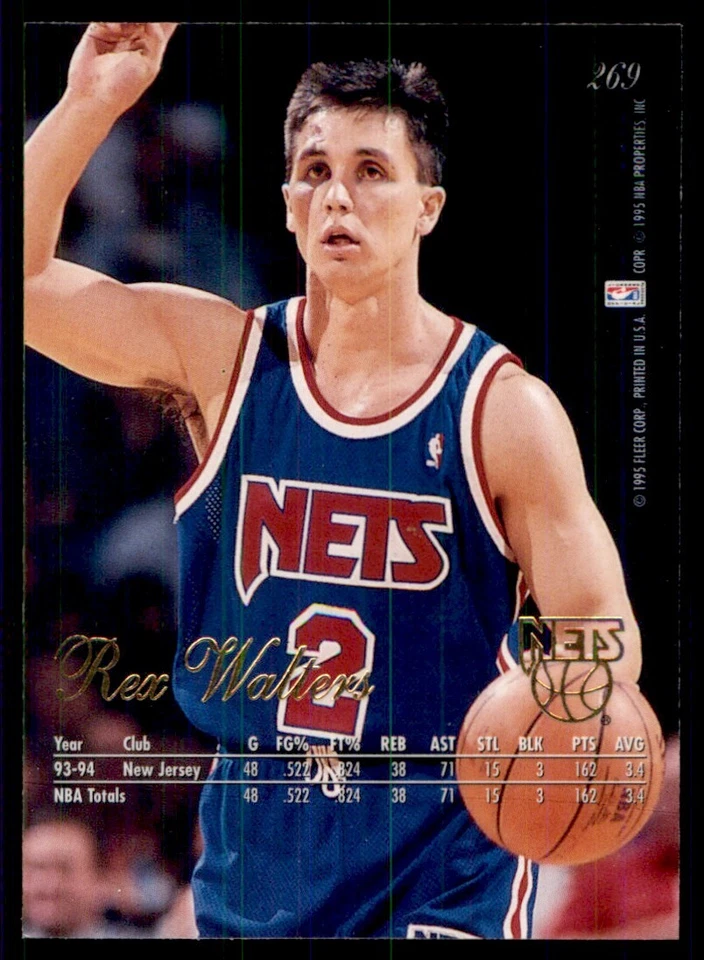 1994-95 Flair Rex Walters #269 - Image 2 of 2