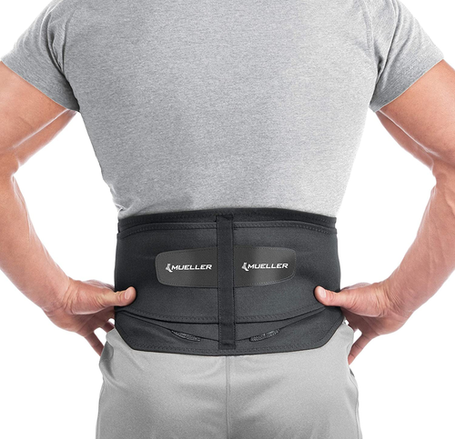 Mueller Sports Medicine Lumbar Support Back Brace with Removable Pad, Black, ... - Picture 7 of 12
