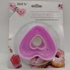 Donut Maker Cutter Cake Mold Flower Love Shape Bakery Mold Baking Tools Pink