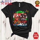 Santa Sleigh With German Shorthaired Pointer, Retro Christmas Santa, X-mas Shirt