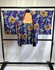 Vintage Japanese Silk Kimono Jacket - Antique Kimono Jacket Meisen