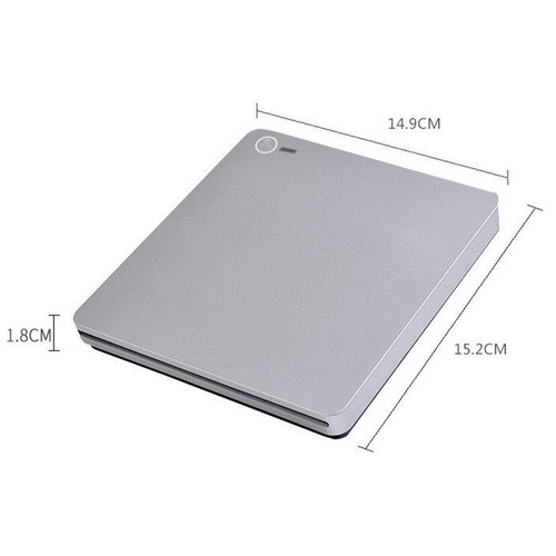 BD Burner External USB Slot In DVD RW CD Writer Portable Drive Silver I - Picture 3 of 11