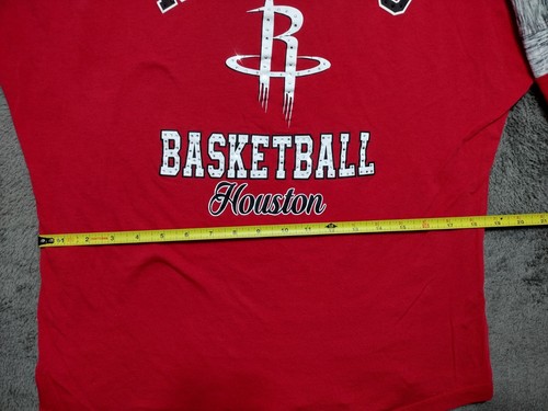 Houston Rockets Shirt Womens Large NBA Bling Shiny Diamonds Long Sleeve - Picture 11 of 13