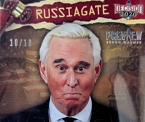 Decision 2020 ROGER STONE RUSSIAGATE PREVIEW RG52 10/10 PSA 9 - Picture 2 of 4