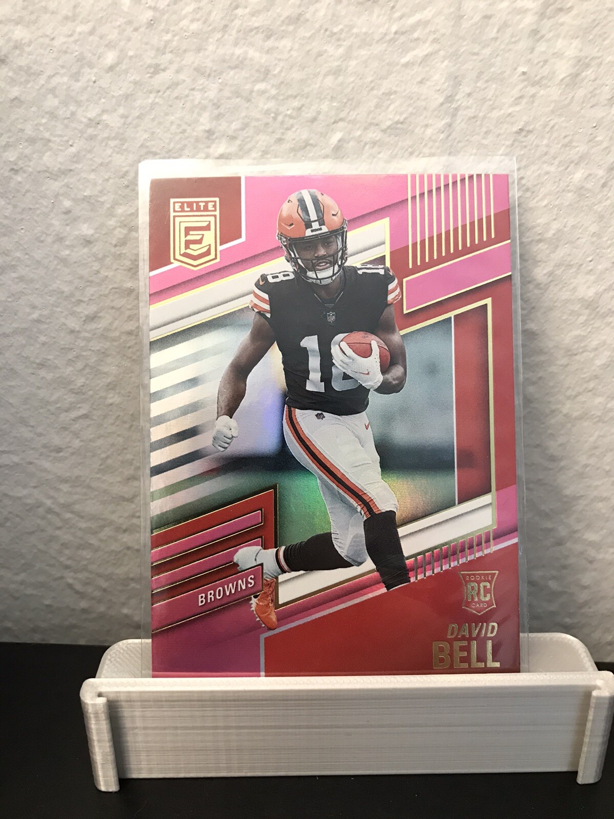 2022 David Bell Elite Football Pink RC #124 Browns