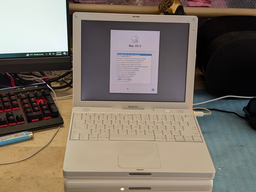 New Listing12" Apple iBook G4 Fully reset! Working in good condition!