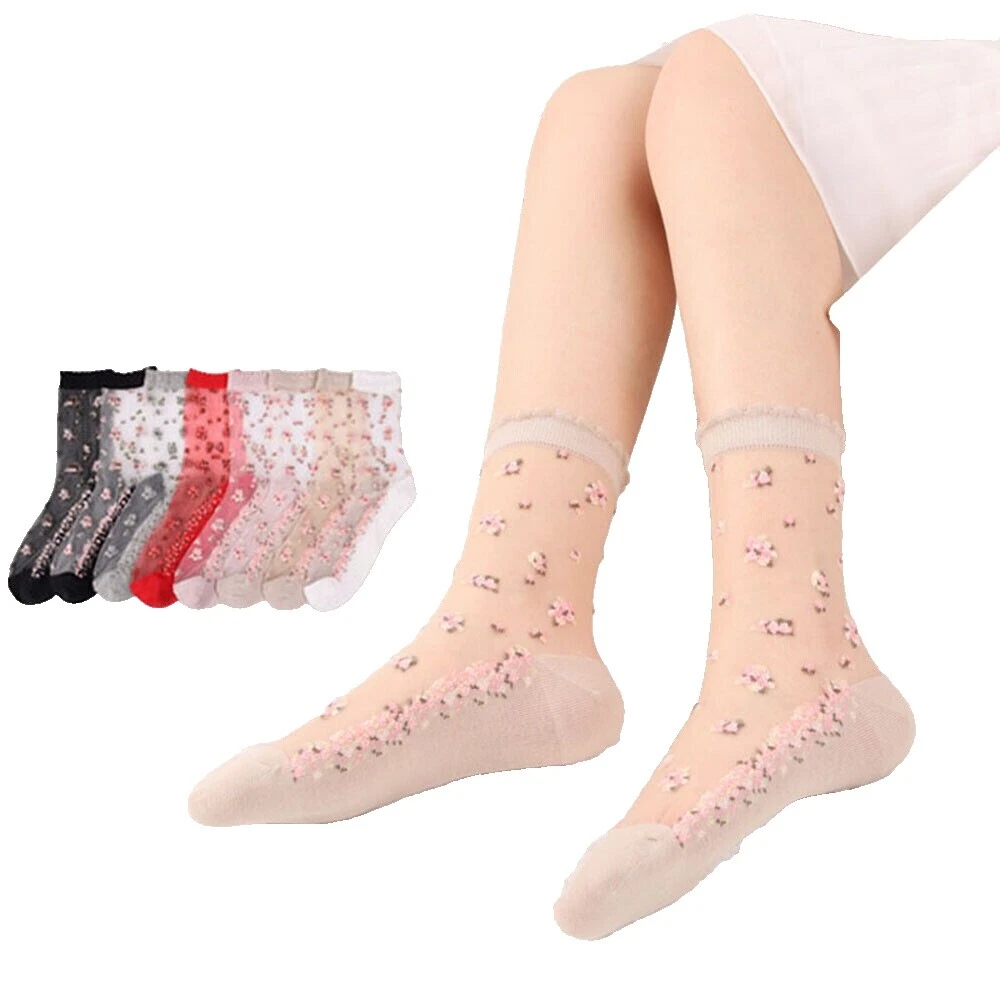 Calcetines Floral de Nylon para De mujer