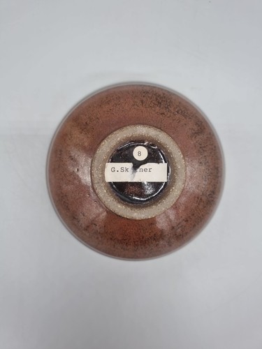 A Vintage Graham Skinner Studio Pottery Footed Bowl, Impressed GS Mark. - Picture 9 of 12