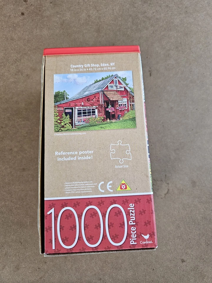 Cardinal "Country Gift Shop, Eden, NY" 1000 Piece Jigsaw Puzzle Reference Poster - Image 2 of 4