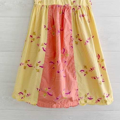 Cornelloki - Yellow & pink bird print tie back sundress, 5/6 - Picture 3 of 8