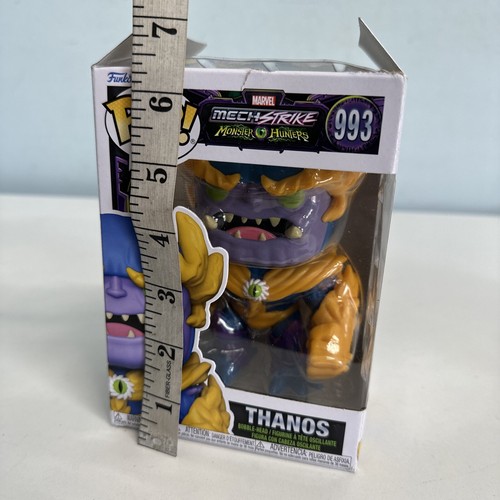 Funko Pop 993 Mech Strike Marvel Thanos (NEW, Box Top ripped off) Bobble-head - Picture 11 of 14