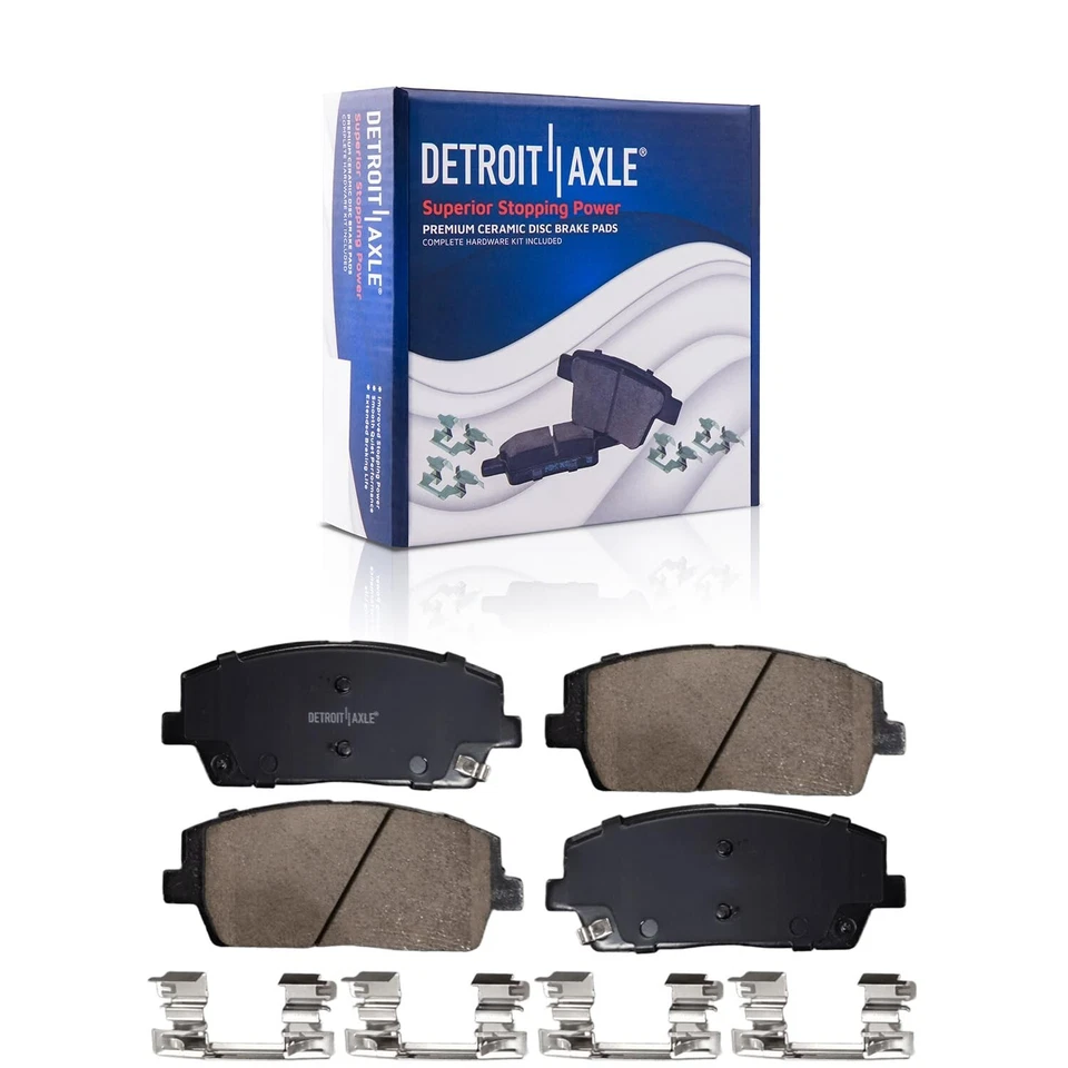 Front Disc Brake Rotors Ceramic Brake Pads for Hyundai Palisade Kia Telluride - Image 4 of 4