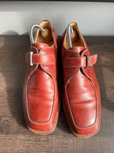 Mens Italian Hand Made Gravati Brown Leather Vibram Sole 