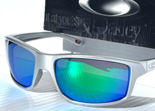 NEW Oakley GIBSTON X-Silver POLARIZED Galaxy Jade Lens Sunglass 9449