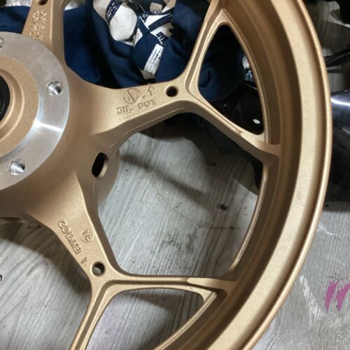 Kawasaki ZX14r Ninja Front Wheel 12-23 Gold New - Picture 3 of 10