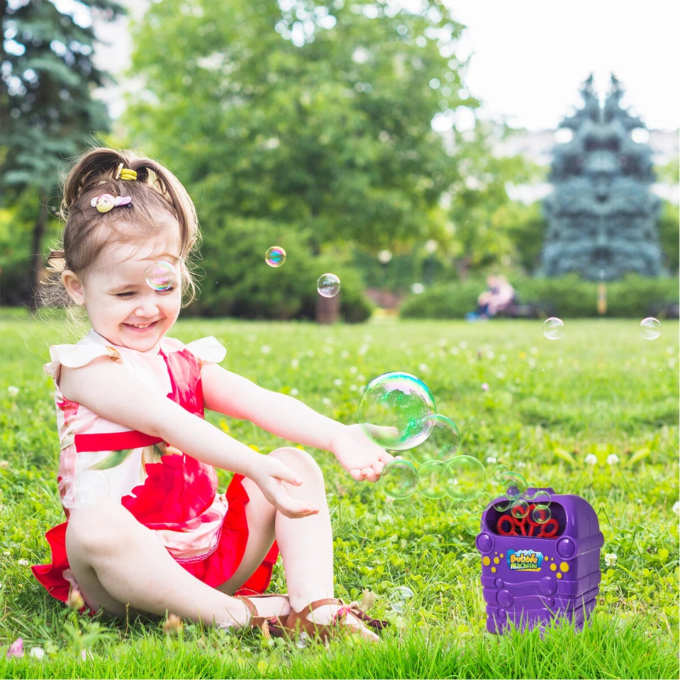 BUBBLE MANIA MACHINE BLOWER SOLUTION KIDS CHILDRENS BIRTHDAY PARTY BUBBLES TOY - Image 2 of 4