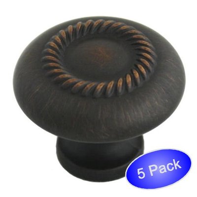 *5 Pack* Cosmas Oil Rubbed Bronze Cabinet Knobs #228ORB