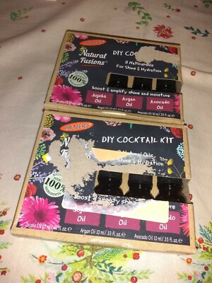 2 lot Palmer's Natural Fusions DIY Cocktail Kit with Jojoba Argan & Avocado Oils