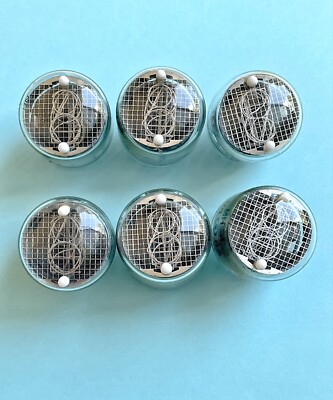 6x IN-4 Nixie Digit Tube Display Indicator USSR NOS NEW (same date 83')