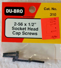 DU-BRO CAT. NO. 310 ~NIP~  2-56 X 1/2" SOCKET HEAD CAP SCREWS