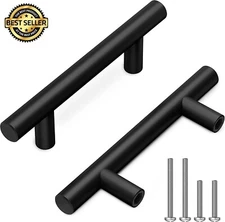30 Pack 5 Inch Kitchen Cabinet Handles Matte Black Cabinet Pulls Black Drawer..
